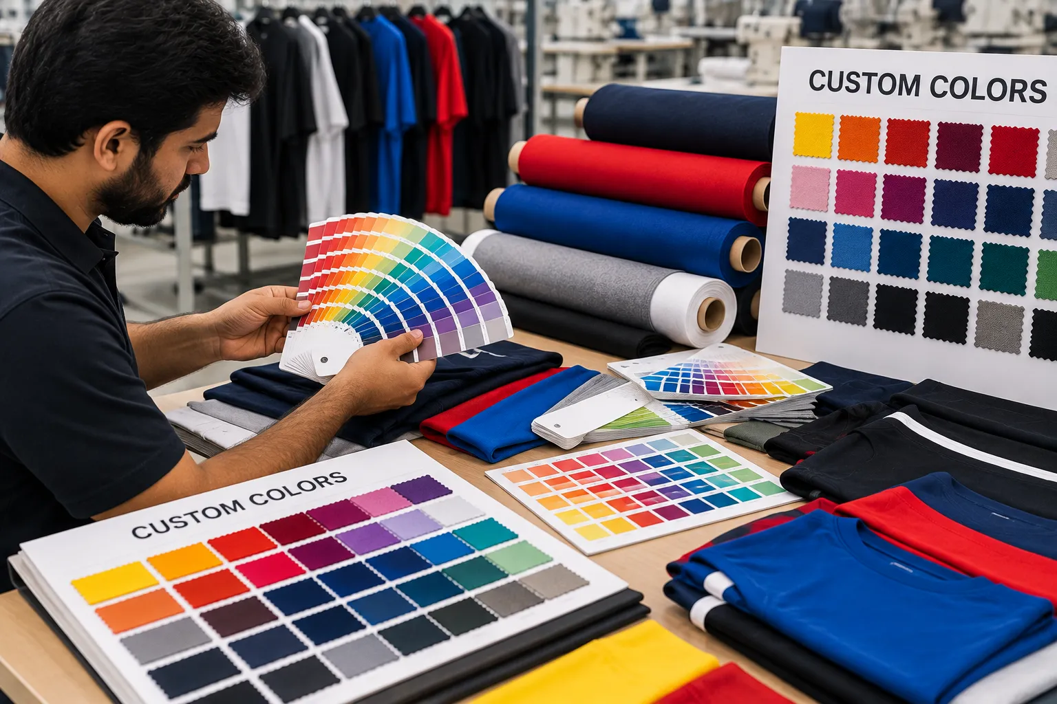 Custom colors for sportswear manufacturing