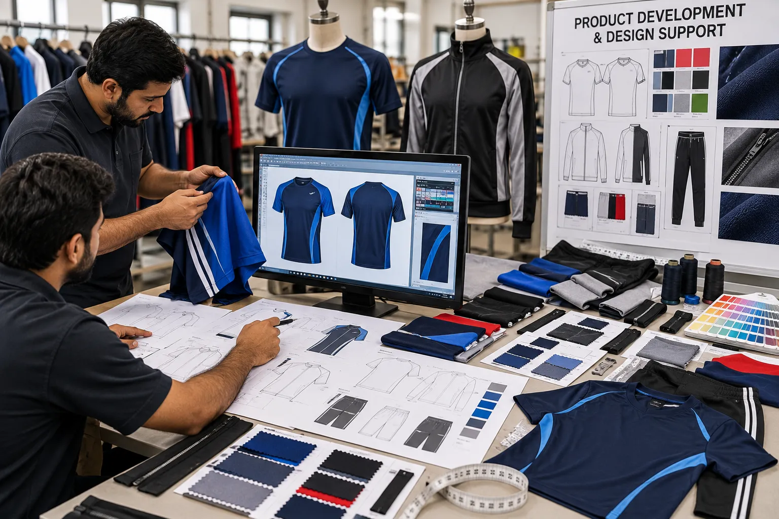 ODM sportswear product development and design support