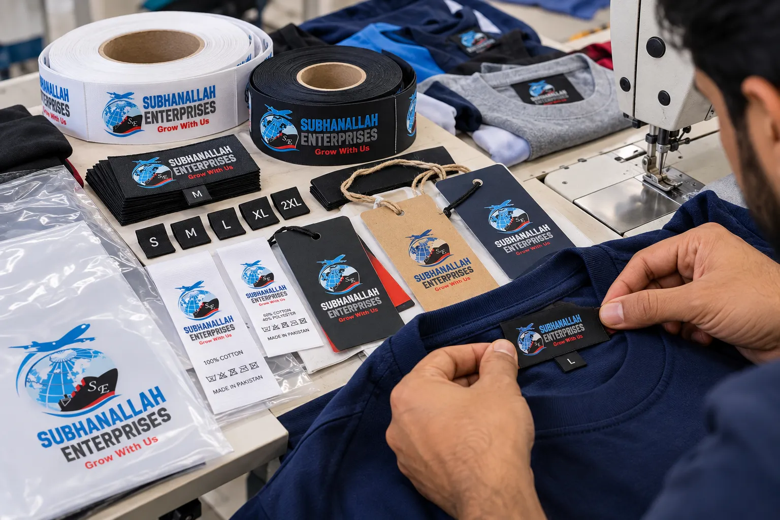 Custom labels for private label sportswear